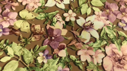 Микровелюр Xpoint (Икспоинт) 0016.07 Бабочки зеленое