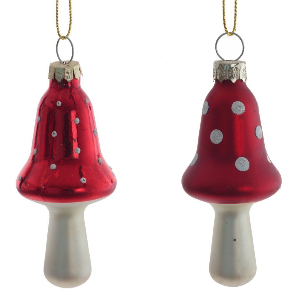 GAEM Украшение новогоднее "Гриб", L3,5 W3,5 H9,5 см, 2в.