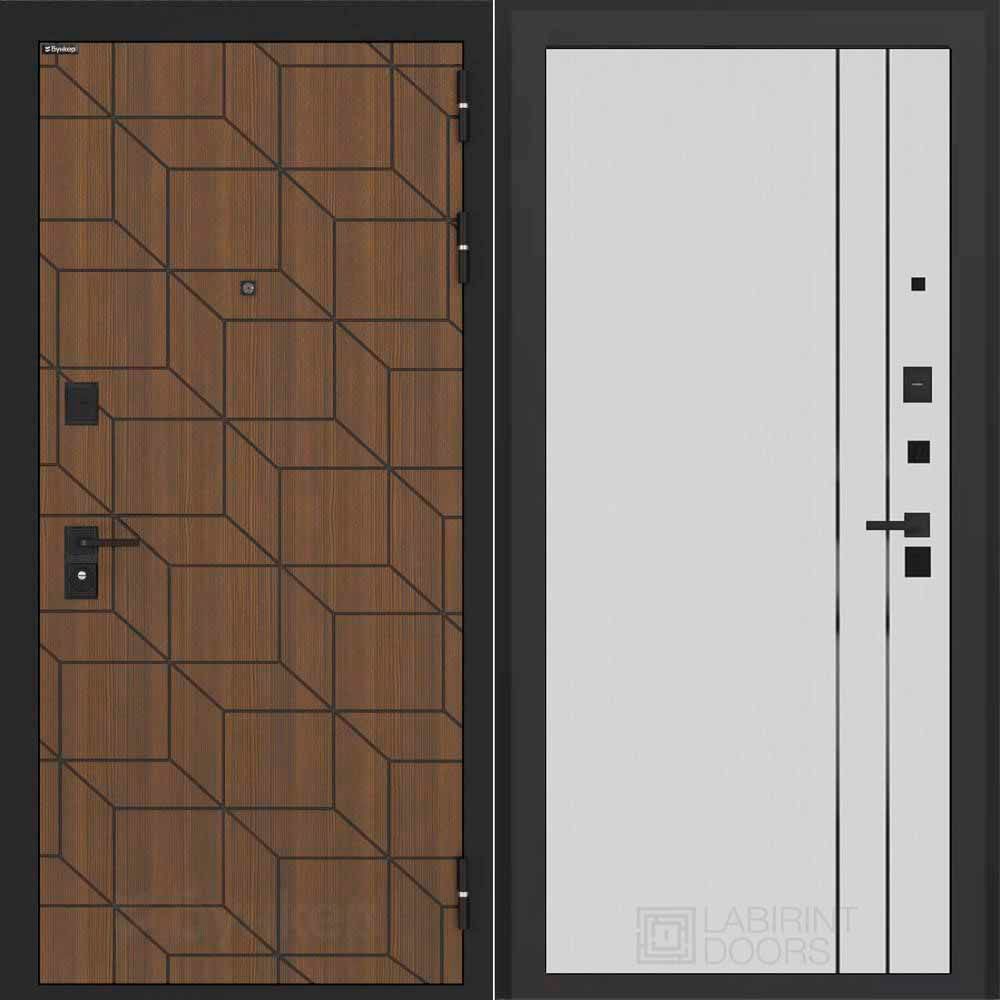 Входная дверь Бункер БН 03 - 10 Белый софт рельеф