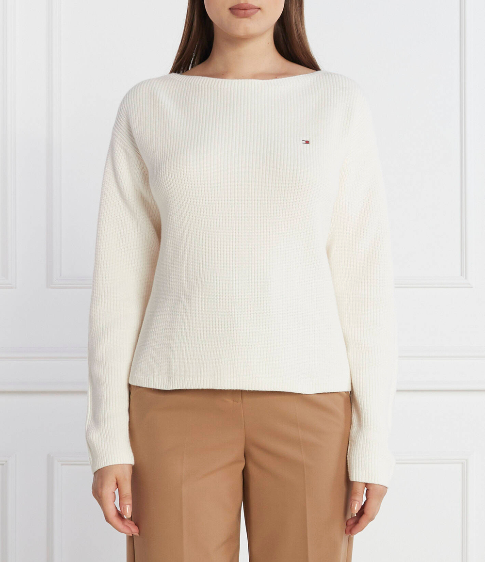 Свитер STITCH OPEN Tommy Hilfiger - белый(WW0WW40345)