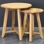 Журнальный столик, комплект приставных столиков из дерева