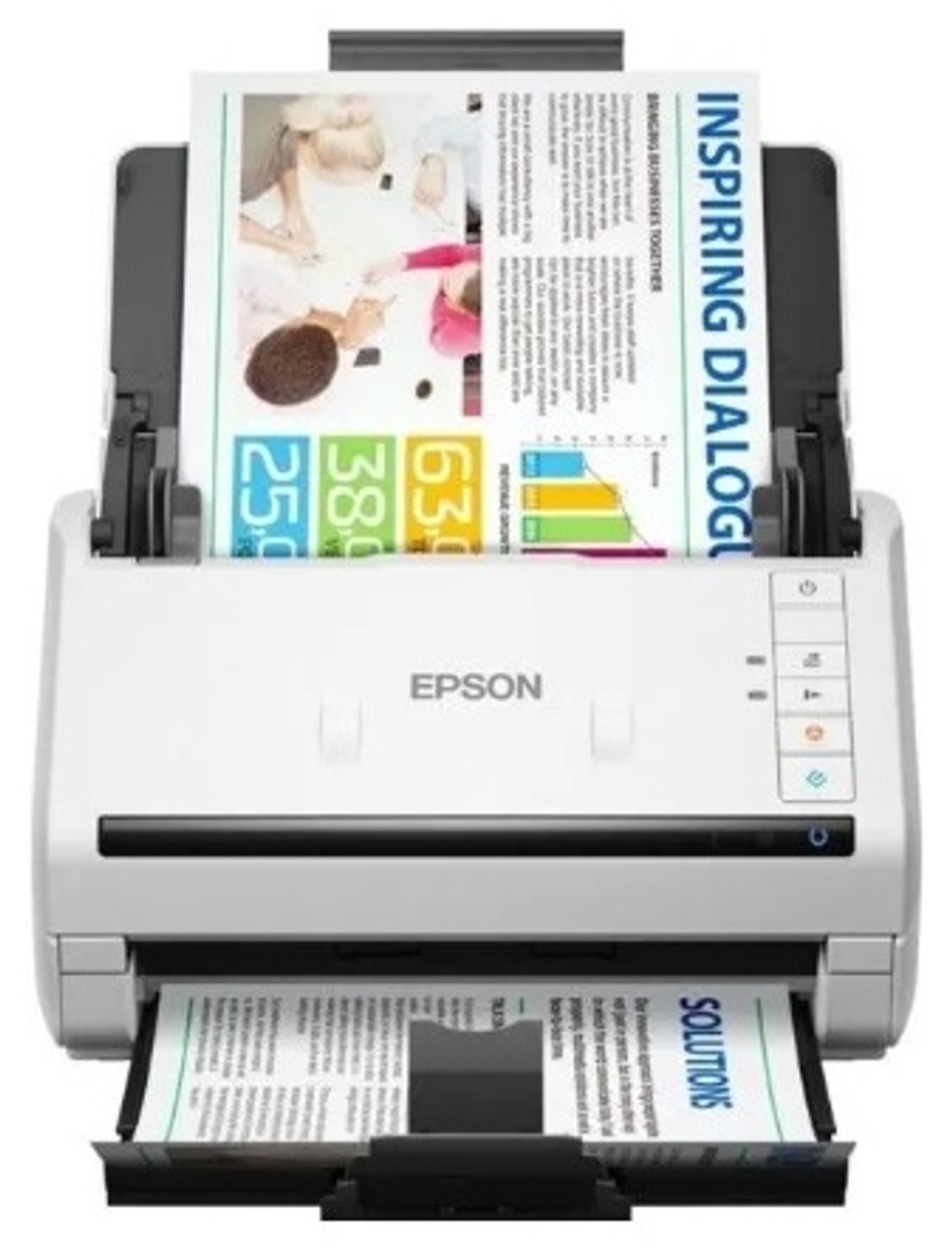 Сканер Epson WorkForce DS-530II белый