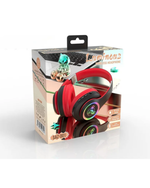 Наушники беспроводные светящиеся +TF card Fashion SAZ-D01