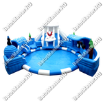Наземный надувной аквапарк «Морское царство» 15,5*15*6 м