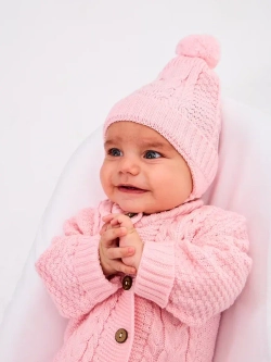 вязаный комбинезон для новорожденных