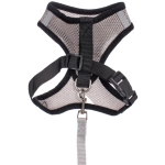 Шлейка с поводком 118см «Sweet puppy» размер M, цвет серый