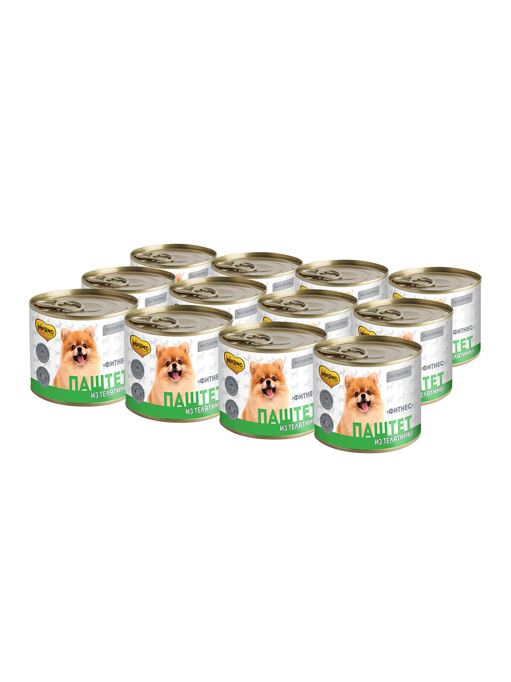 Влажный корм Мнямс На каждый день Паштет из телятины для собак «ФИТНЕС» 200 г