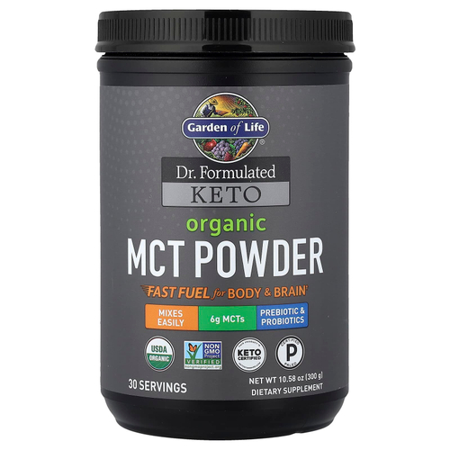 Garden of Life, Dr. Formulated Keto, органический порошок MCT, 300 г (10,58 унции)