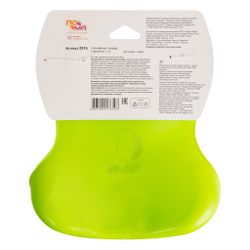 Слюнявчик гибкий с карманом 1 шт. ПОМА с 6 месяцев, зелёный