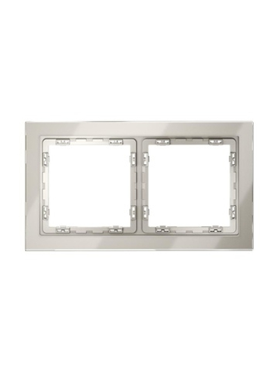 Рамка 2-м S70 стеклян. кашемир Voltum VLS110203