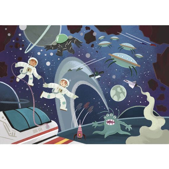 Puzzle PZL 104 Glitter Space Oddity