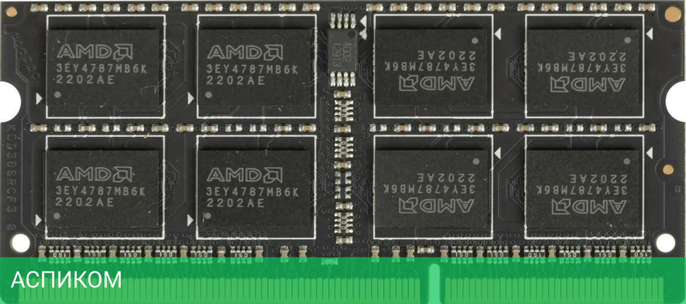 Оперативная память AMD DDR3-1600 8GB PC-12800 SODIMM oem (R538G1601S2S-UO)