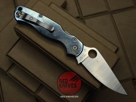 Нож Spyderco Paramilitary 2 "Огненный" Титан C81TI4
