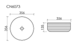Раковина Ceramica Nova Element 36 см CN6073MW матовая белая