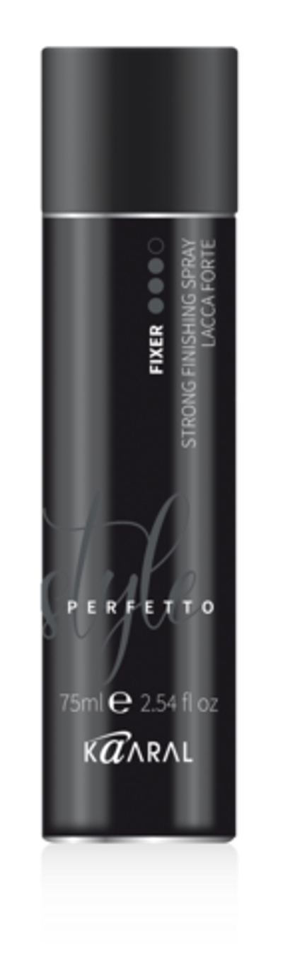 Лак сильной фиксации KAARAL Style Perfetto Fixer Strong Finishing Spray защитный - 75 мл.