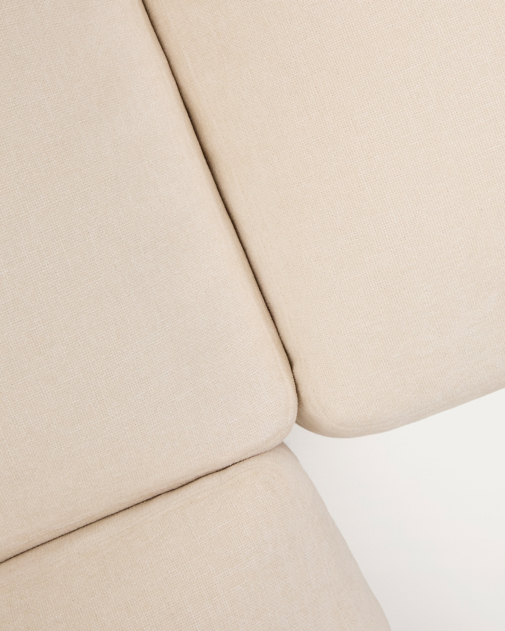 Alea 5-местный модульный угловой диван со съемным чехлом из шенилла цвета экрю 310 x 310 см