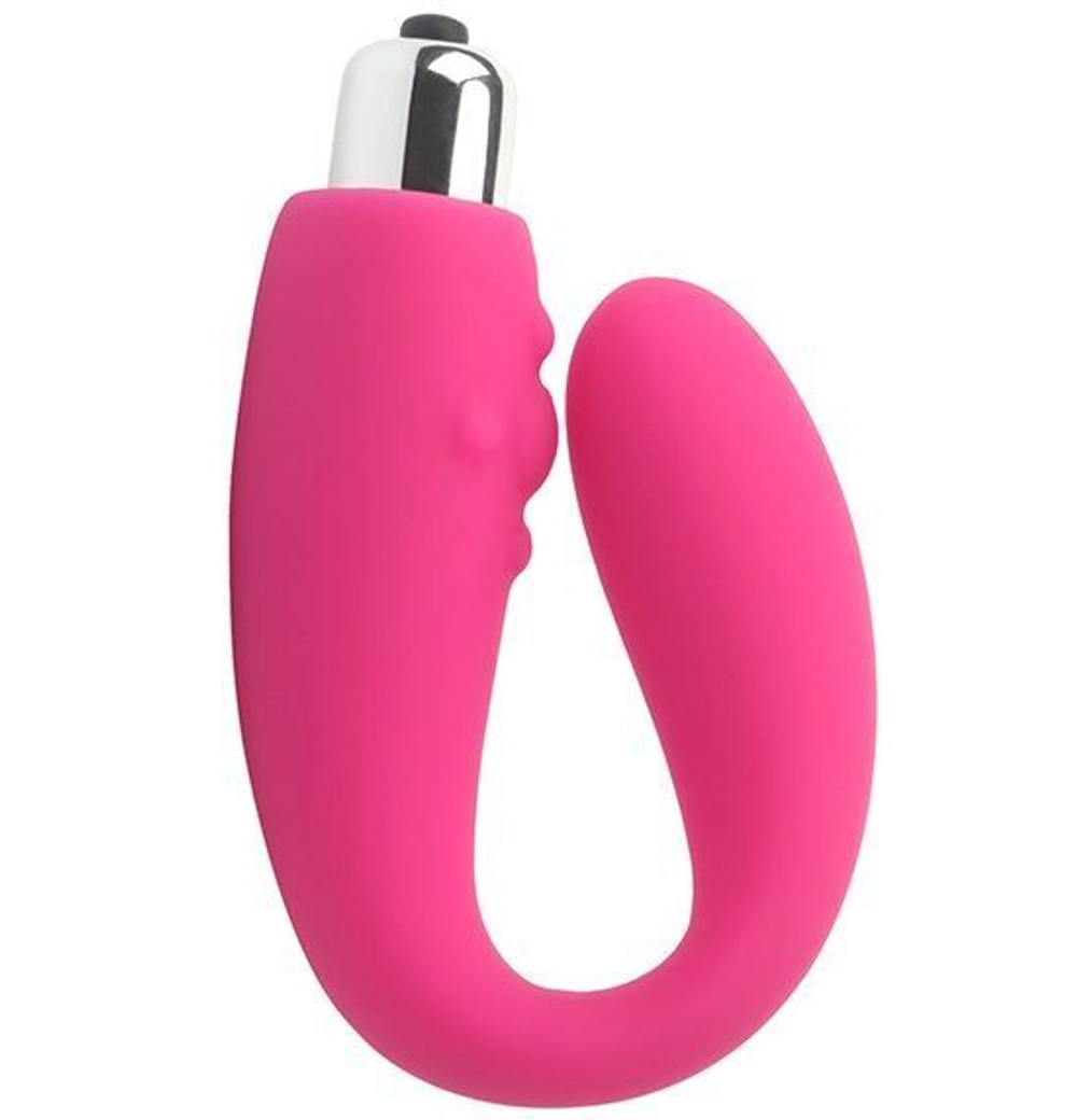 Розовый стимулятор G-точки и клитора SEE YOU 7-SPEED SILICONE FINGER (Цвет: розовый)