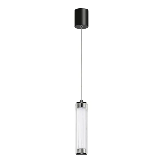 SL6224.403.01 Светильник подвесной ST-Luce Черный/Прозрачный LED 1*8W 4000K BAMBOO