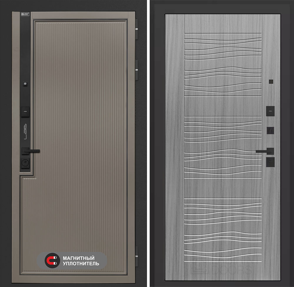 Входная дверь Лабиринт Лаб 1 Про - 06 Сандал серый
