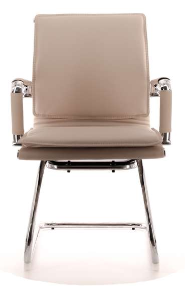 Кресло для посетителей Everprof Nerey CF Экокожа Бежевый