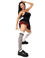 Белые гольфы с разным принтом (Цвет: белый)