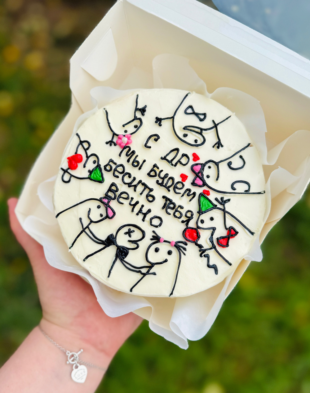 Бенто торт на день рождения от друзей