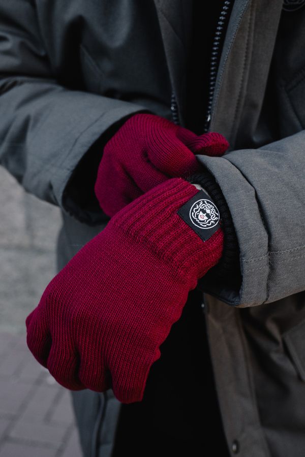 Перчатки MEDOOZA "Classic" Бордовые - фото 1