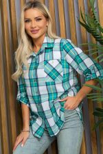 Рубашка Аланта (серо-зеленая) Б13397-18М LT Collection