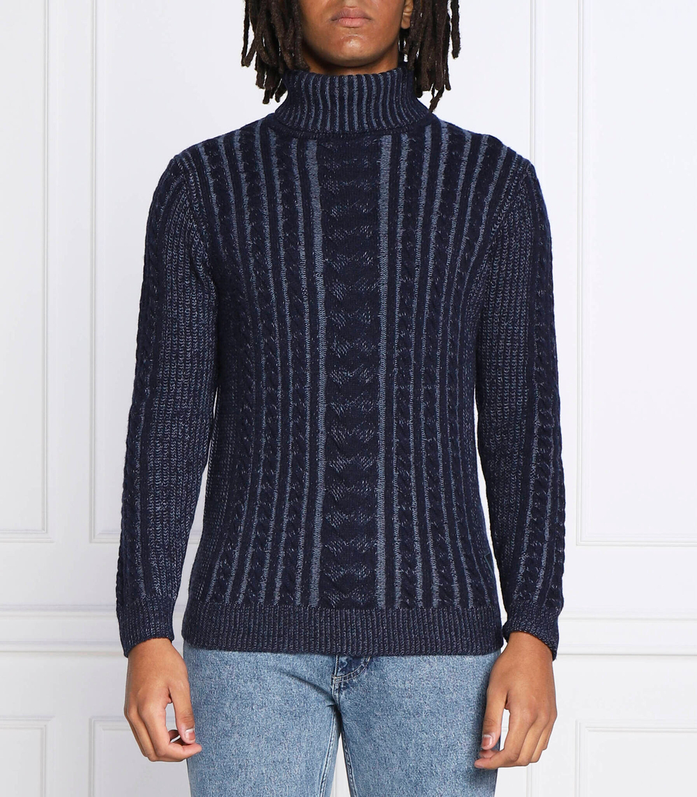 гольф bicolor cable GUESS - темно-синий(M2BR22 Z31D0)