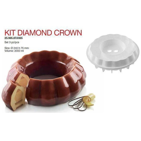 Форма кондитерская Silikomart KIT DIAMOND, силикон, 24*7,5 см, Италия