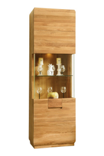 Шкаф с витриной из массива дуба Parma-1