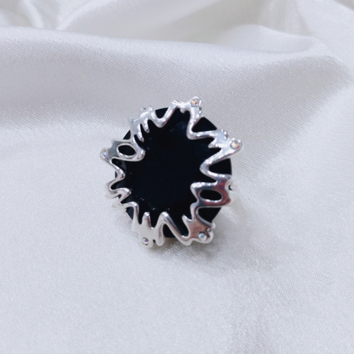 "Астероид" кольцо в серебряном покрытии из коллекции "Дизайн" от Jenavi