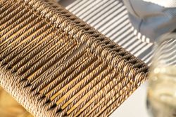 "Мальдивы" трансформирующаяся лаунж-зона из искусственного ротанга, цвет соломенный