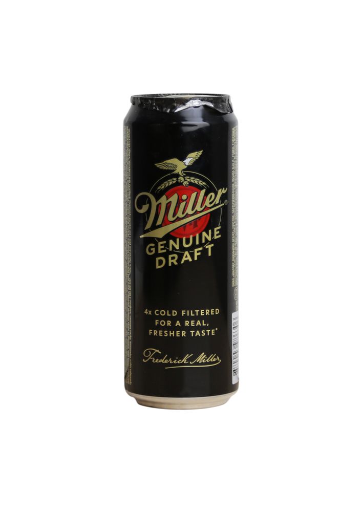 Пиво &quot;Miller Genuine Draft&quot; светлое пастеризованное 0.45 л.ж/б