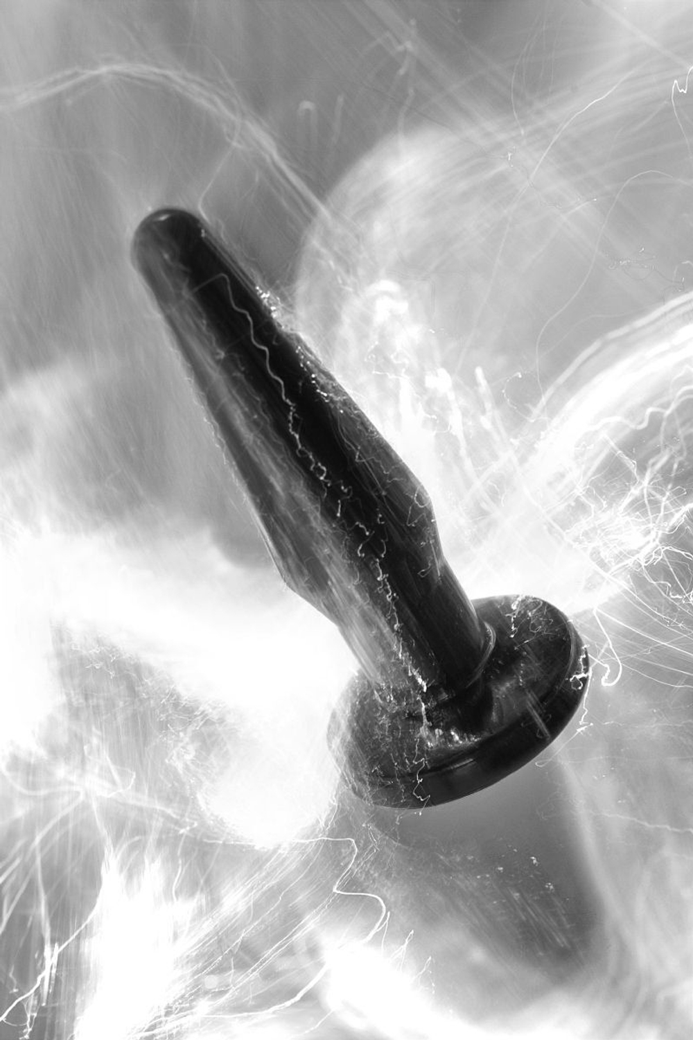 Черная анальная втулка Gemini ? - 12 см.