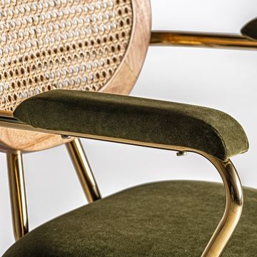 Стул Diekirch зелено-золотой цвет Испания Vical