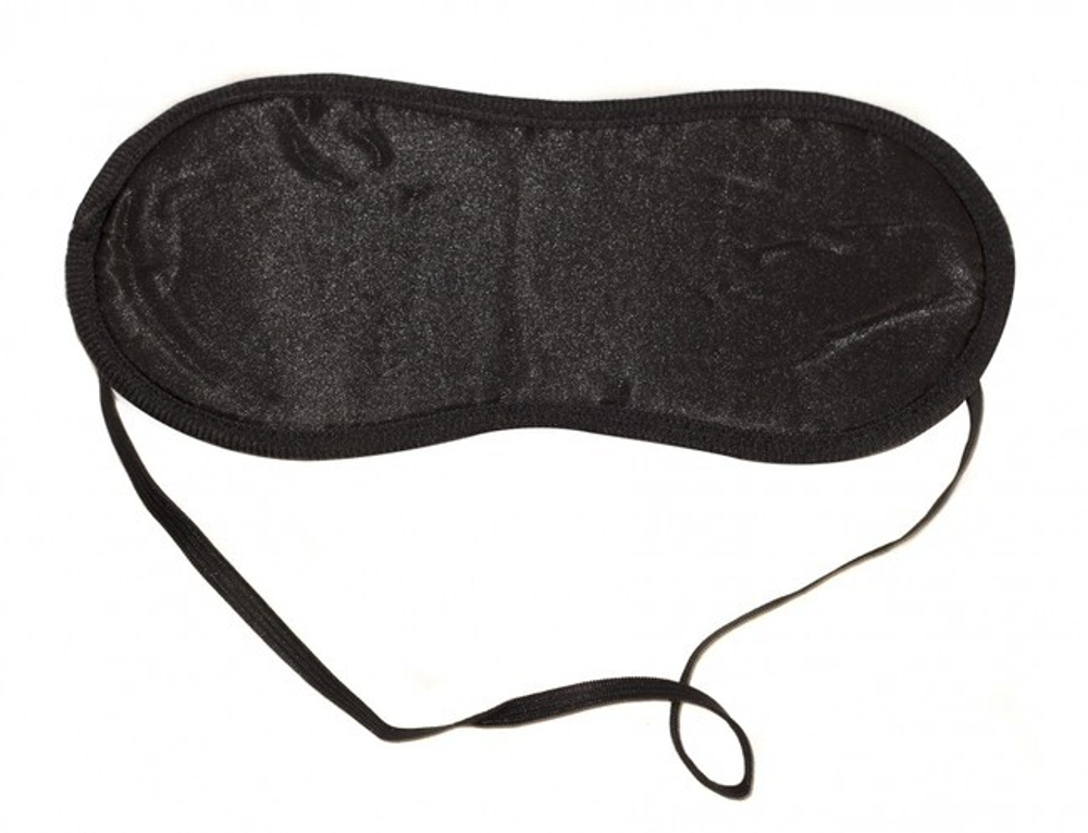 Сатиновая маска на глаза Love Mask (черный) (Цвет: черный)