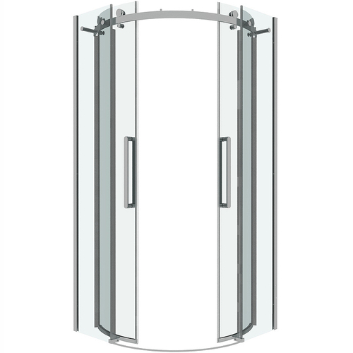 Душевой уголок Grossman Classic 90х90 301.K33.04.9090.10.00 профиль Хром стекло прозрачное