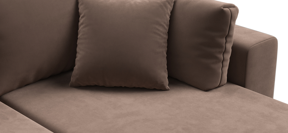 Угловой диван Босс Прайм Макс Велюр Монолит мокко