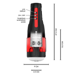 Автоматический мастурбатор-вагина 27,3см с поступательными движениями и функцией вращения Jamyjob Cyclone Thrusting Rotating Masturbator