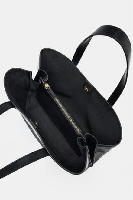 ZARA БОЛЬШАЯ СУМКА-ШОПЕР, СЕРЫЙ