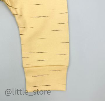 Штанишки хлопковые, Эффект меланжа на желтом