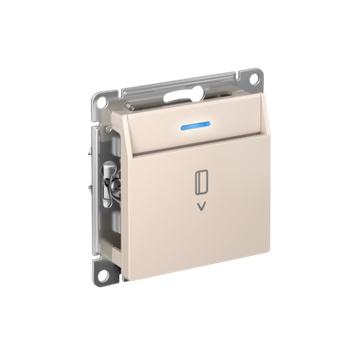 ATLASDESIGN ВЫКЛЮЧАТЕЛЬ карточный с подсветкой, 10А, без задержки отключения, механизм, БЕЖЕВЫЙ