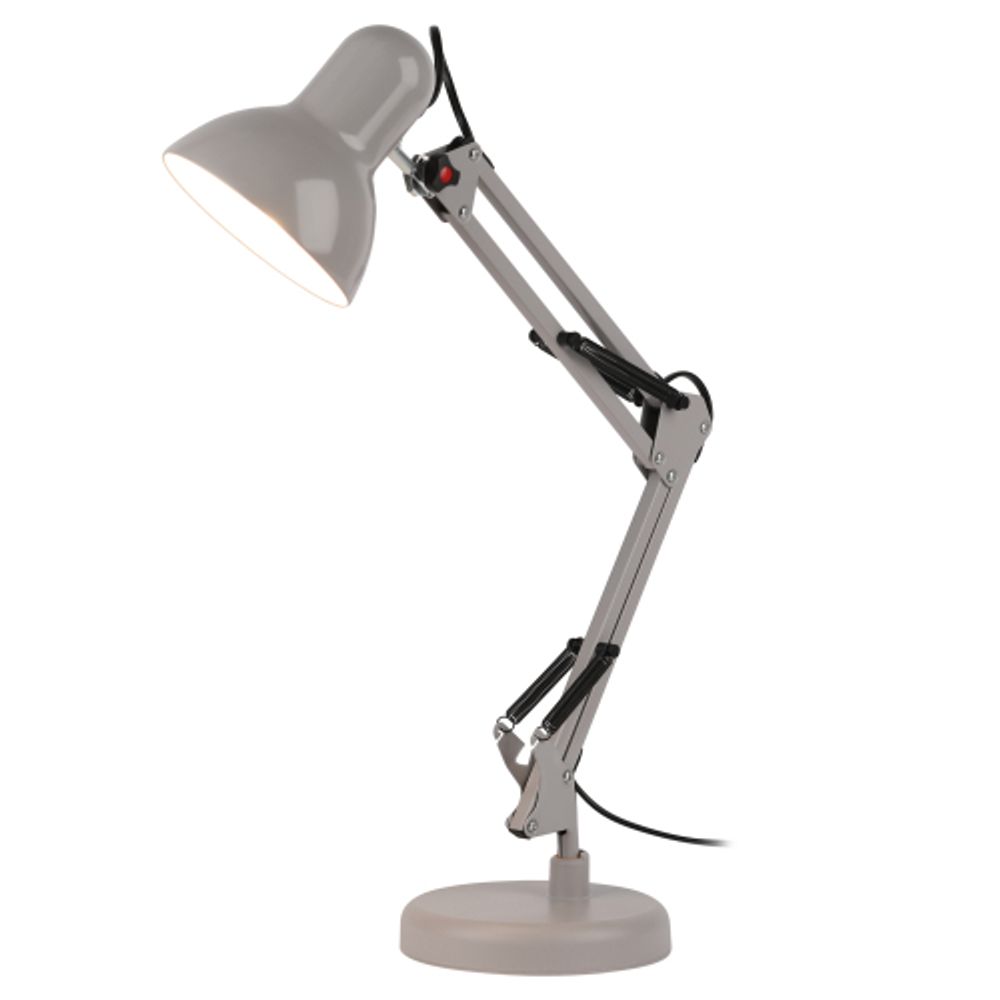 Настольный светильник ЭРА N-214-E27-40W-GY серый | Настольные светильники под лампу