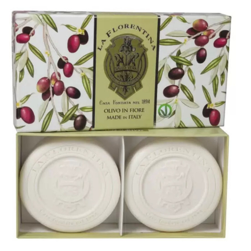 LA FLORENTINA набор мыла Цветы Оливы 2*115г (08221)