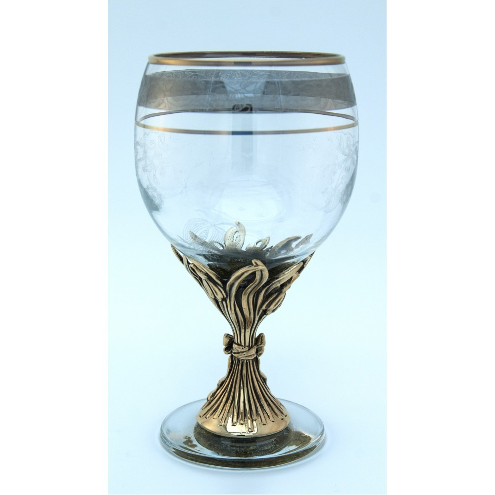 Набор бокалов 2шт. для вина Первоцвет в синей коробке