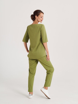 Фисташковая медицинская блуза MediS