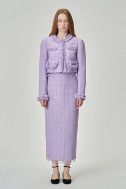 Юбка Чайная вечеринка лиловый