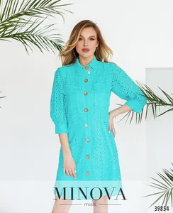 Платье 3147-ярко-голубой Minova
