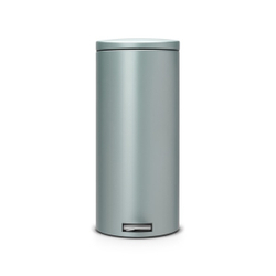 Ведро для мусора Brabantia Silent мятный металлик 30л вид спереди